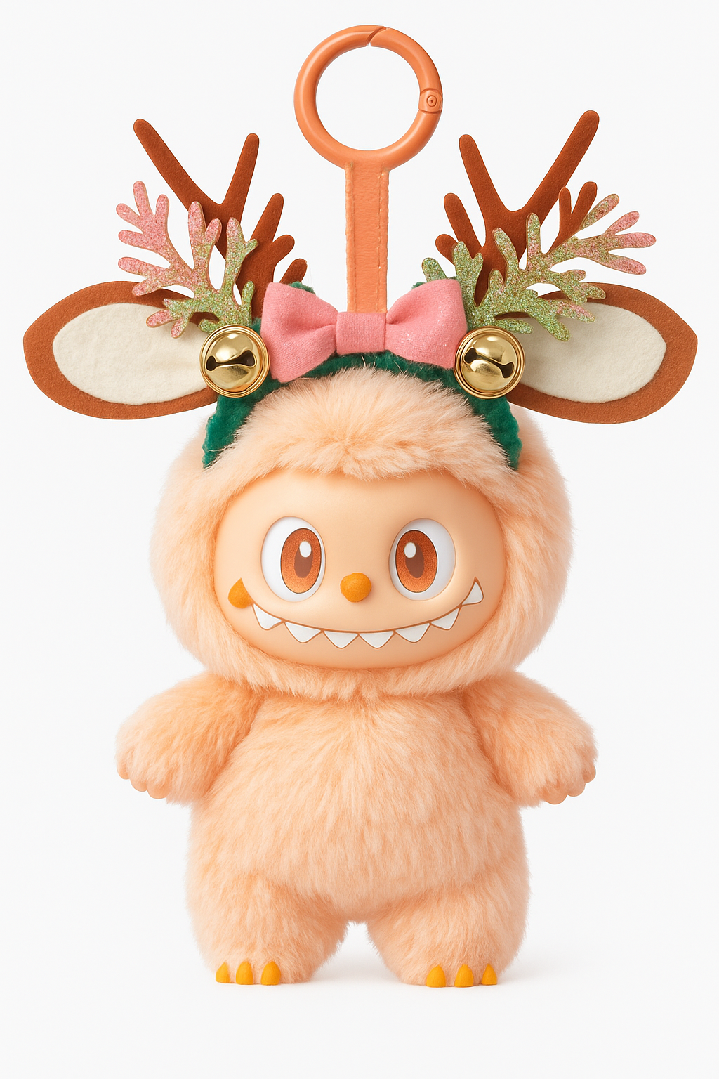 Labubu Pink Reindeer Antler Headband – Figure Not Included