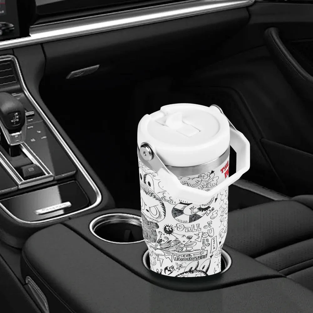 LABUBU 30oz Stainless Steel Tumblers Coffee Cup Suitable for Vehicle Cup Holders
