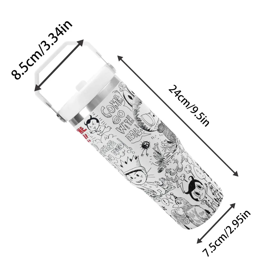 LABUBU 30oz Stainless Steel Tumblers Coffee Cup Suitable for Vehicle Cup Holders