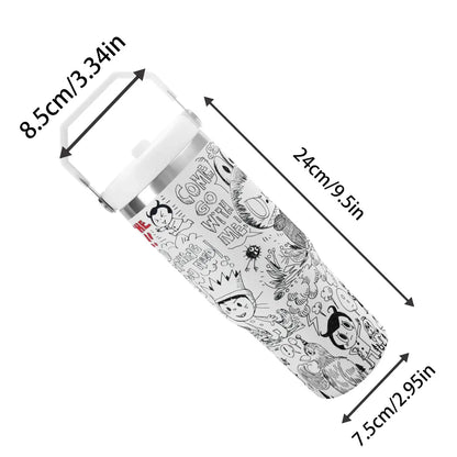 LABUBU 30oz Stainless Steel Tumblers Coffee Cup Suitable for Vehicle Cup Holders