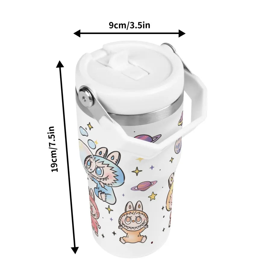 LABUBU 20oz Stainless Steel Water Bottle Coffee Mug Tumblers for Vehicle Cup Holders