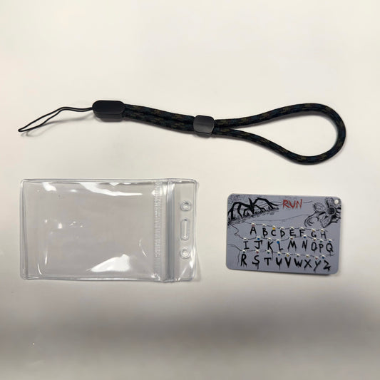 Handcrafted Stranger Things Alphabet Wall Light Card