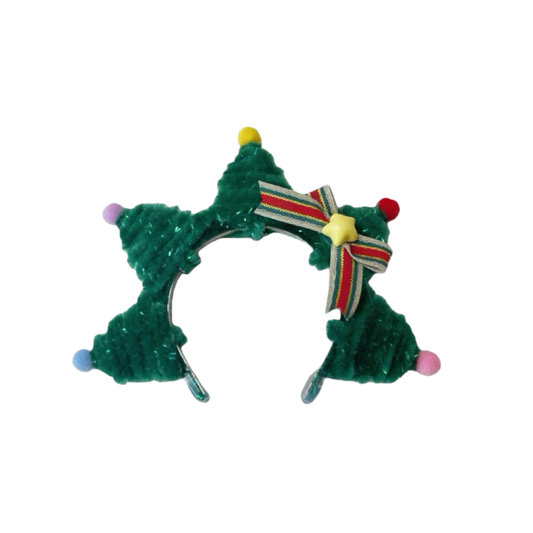 Labubu Mini Christmas Tree Headband – Figure Not Included