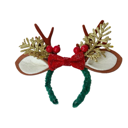 Labubu Reindeer Antler Headband with berries