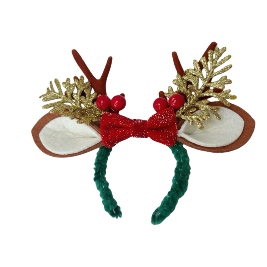 Labubu Reindeer Antler Headband with berries